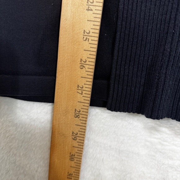 Land's End Cardigan Sweater Womens Size XL Black Open Coastal Cotton - Picture 7 of 8
